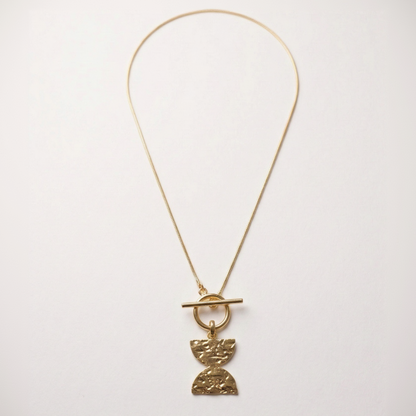 Dahlia Toggle Necklace, convertible to wrap bracelet, by House of Vandy