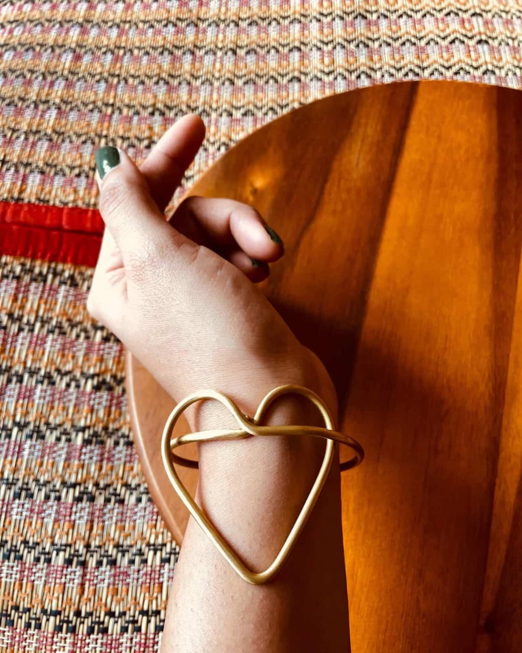 THE HEART'S ARC | BRASS HANDCUFF