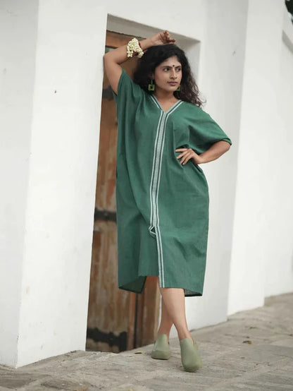 Kaavi Green Mid Kaftan