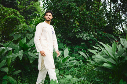 Sahil Drongo Embroidered Kurta & Pants