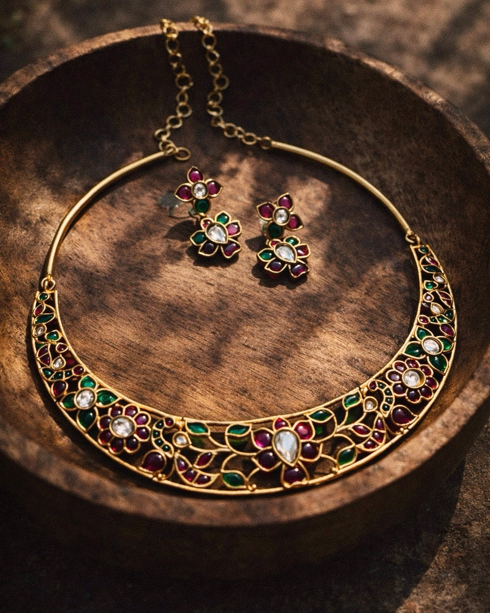 Vine of gems | Antique Heritage Inspired Kemp Choker Set
