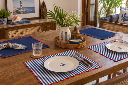 Scalloped Stripe Placemat