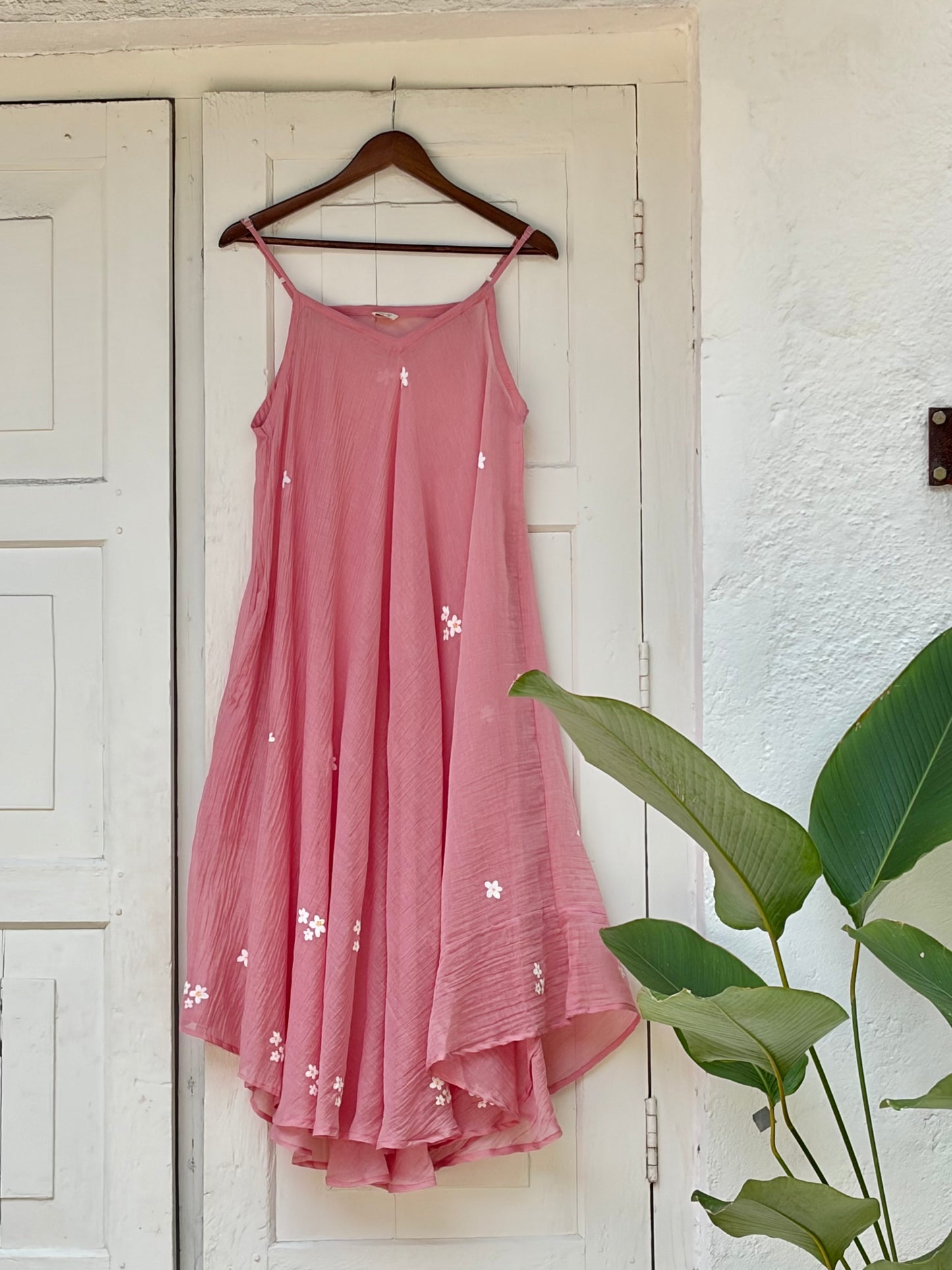 The Pink Kutty Poovu Dress | Chanderi Festive Wear