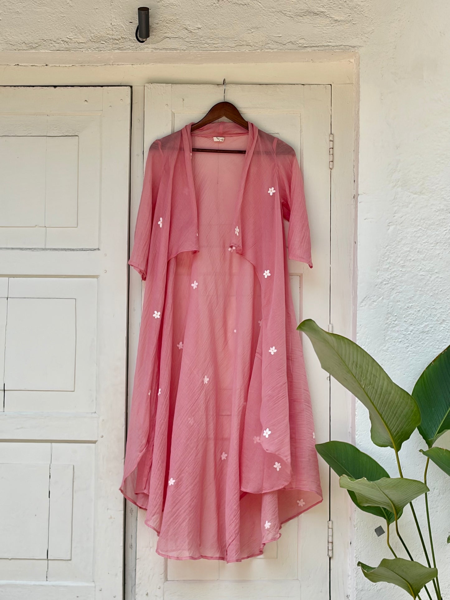The Pink Kutty Poovu Dress | Chanderi Festive Wear