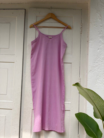 The Lavender Kutty Poovu Dress | Handwoven Chanderi Edition