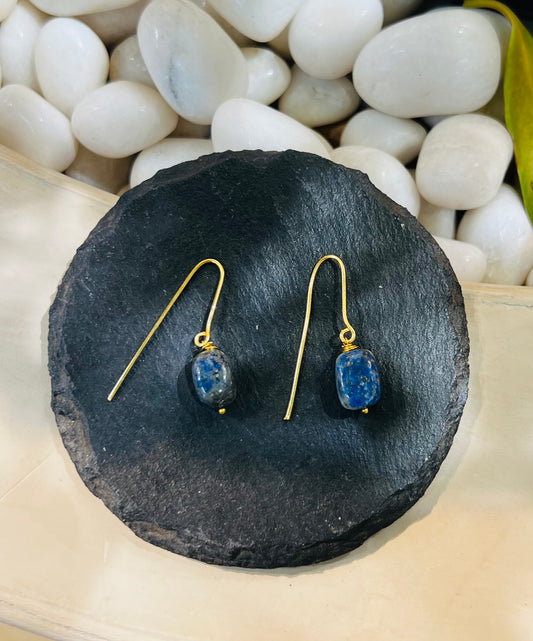 BLUE STONE EARRING