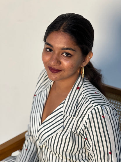 THE HOLIDAY PINSTRIPE BLAZER