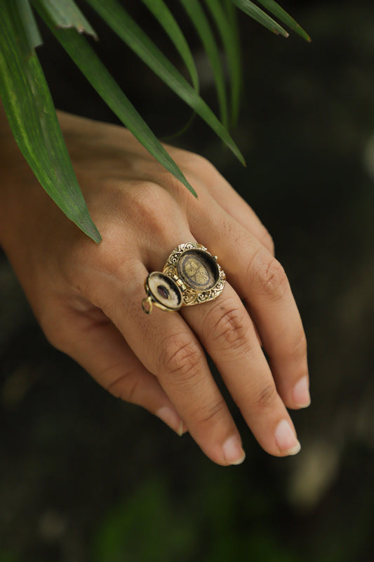 Amethy poison Ring