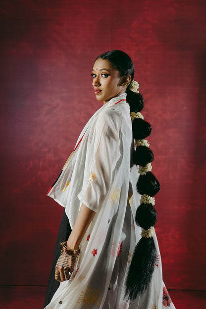 Shwetham Overlay | Mathangi Collection