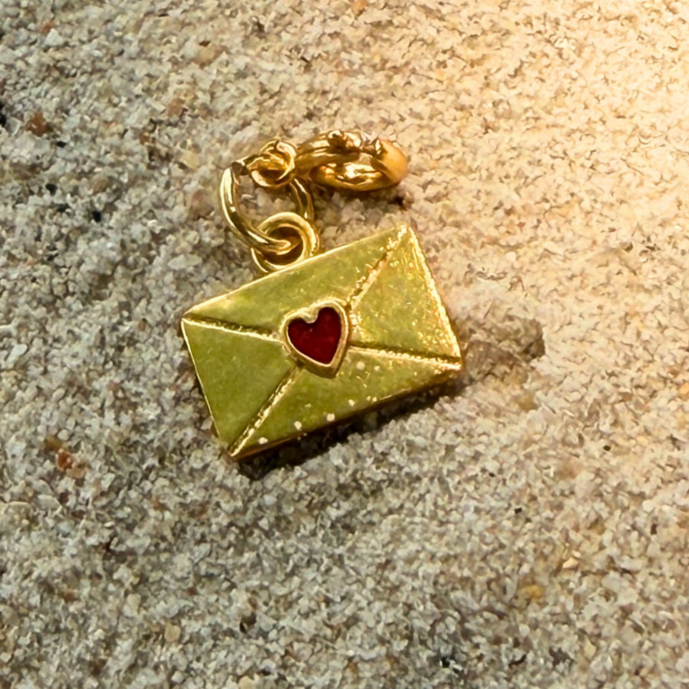 Love Letter Charm, envelope charm pendant by House of Vandy