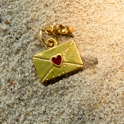 Love Letter Charm, envelope charm pendant by House of Vandy