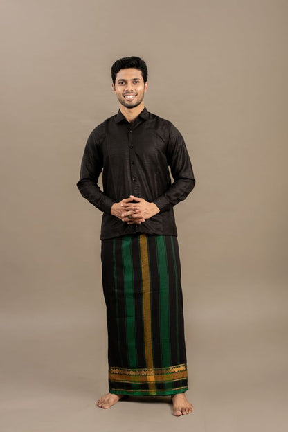PRITVI BLACK VESHTI