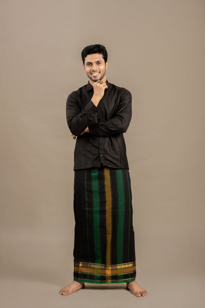 PRITVI BLACK VESHTI