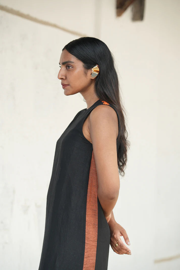 Ratri Cotton Linen Shift Dress