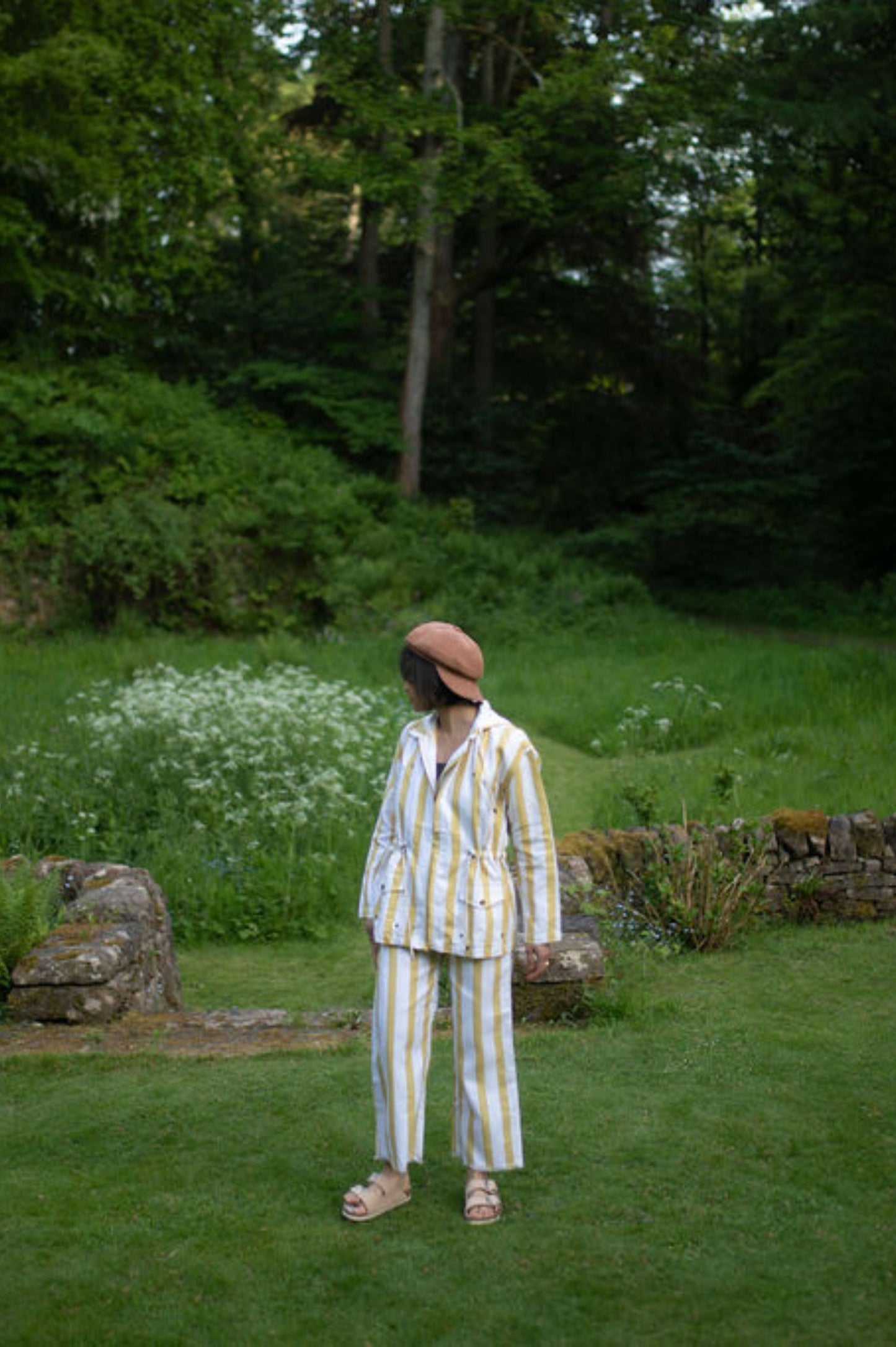 Nelson Yellow Striped Utility Jacket | House of Vandy