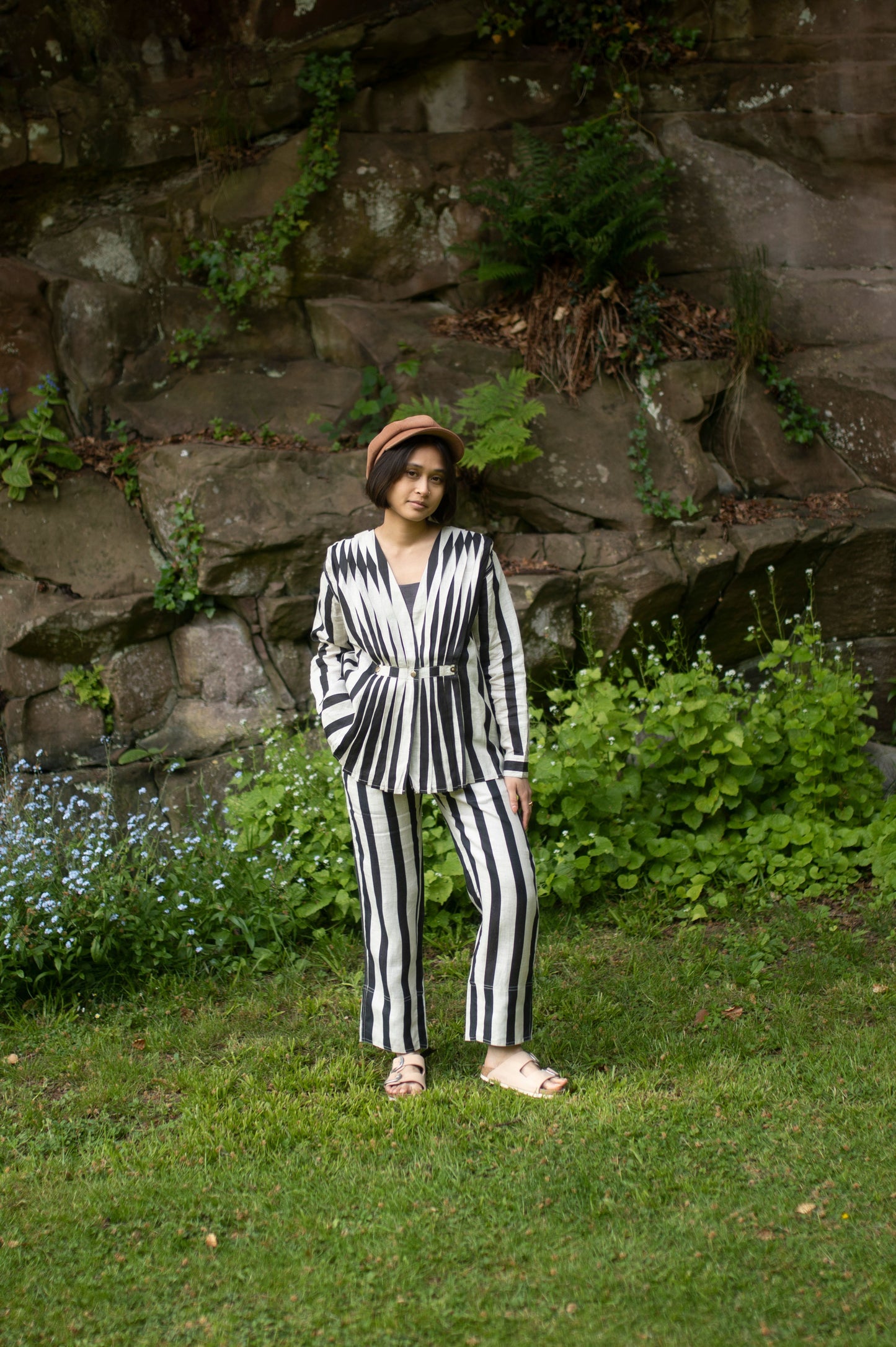 The Florance Top | Black Striped Layering Essential