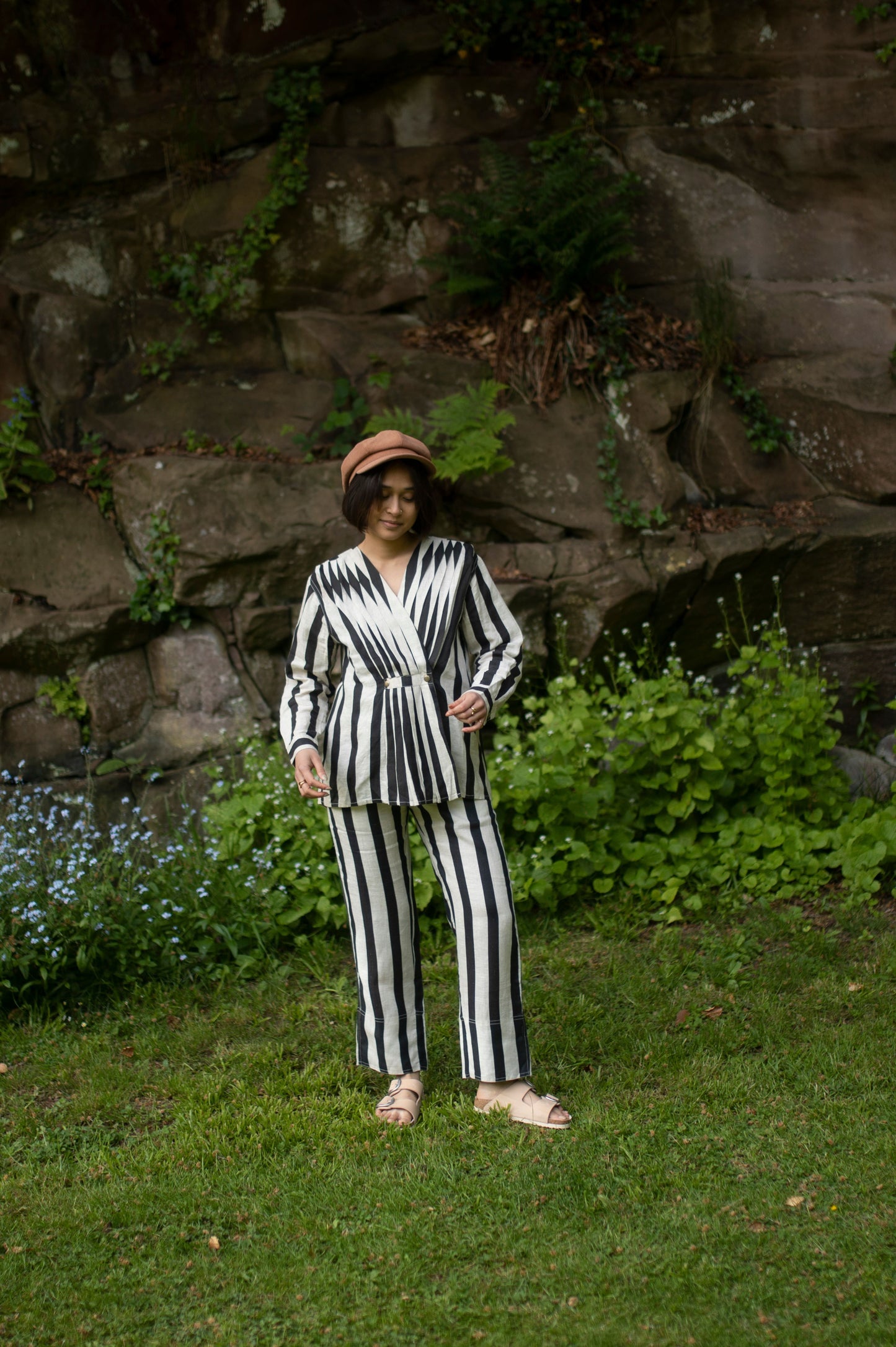 The Florance Top | Black Striped Layering Essential