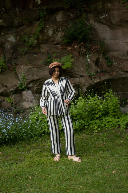 The Florance Top | Black Striped Layering Essential