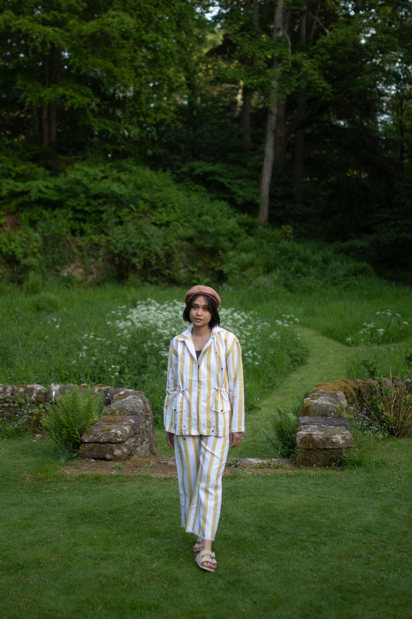 Nelson Yellow Striped Utility Jacket | House of Vandy