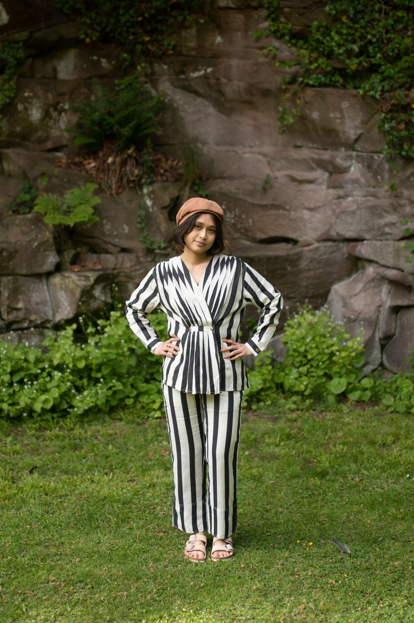 The Florance Top | Black Striped Layering Essential