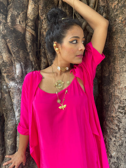 Hot Pink 3 Piece Boho Set