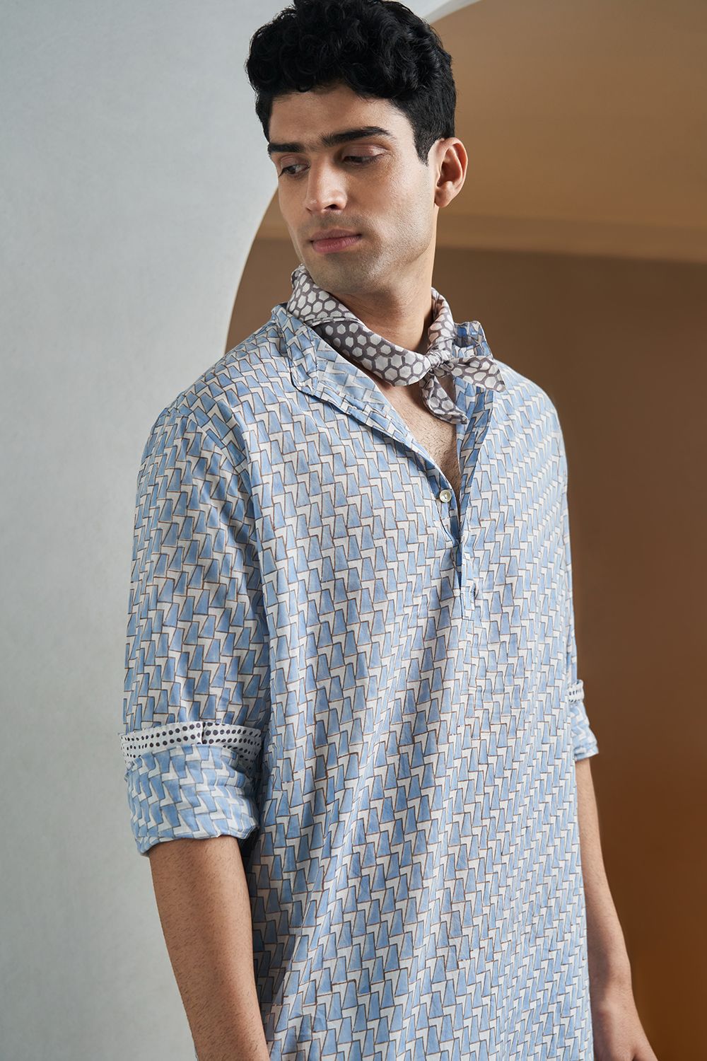 Blue Seven Handblock Printed Kurta