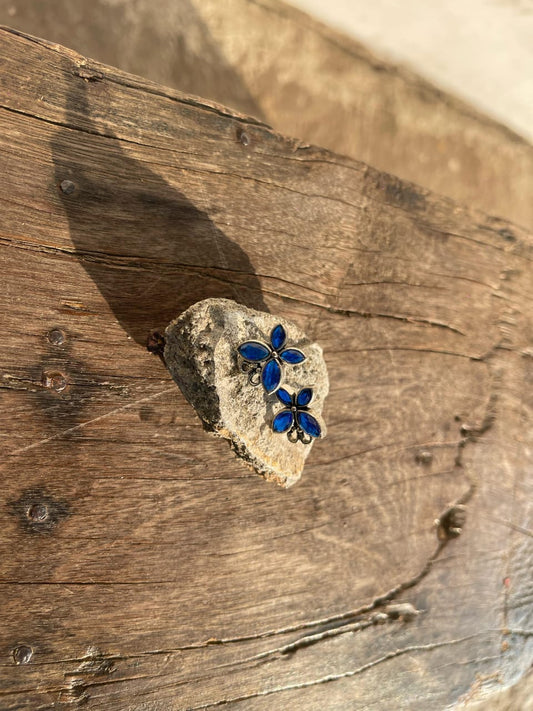 Butterfly Studs - Jewel Blue