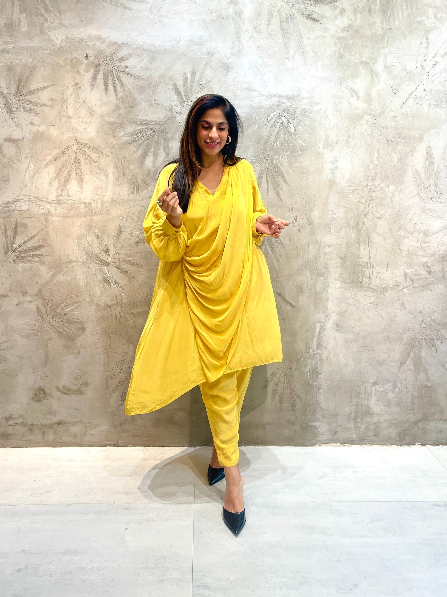 YELLOW CREPE SET