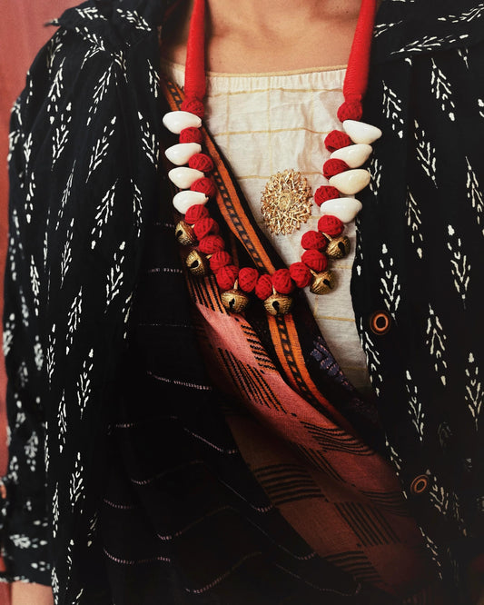 THEYYAM SERIES- URAVAANI| HANDCRAFTED STATEMENT SET