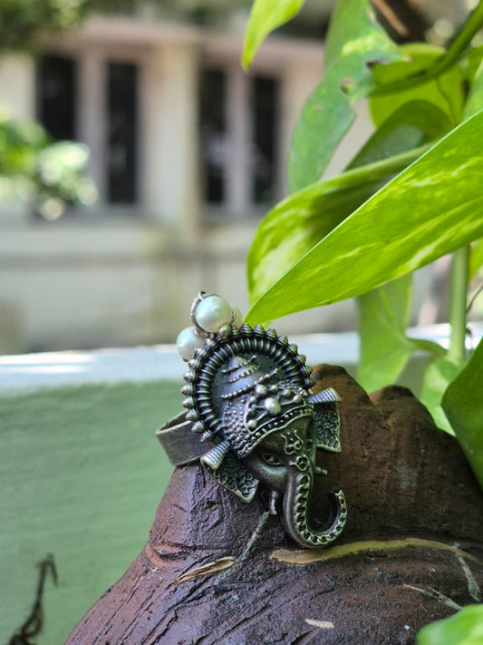 GANESHA STATEMENT RING