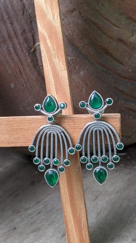 DWISHI | SILVER PLATED STONEWORK STUDS