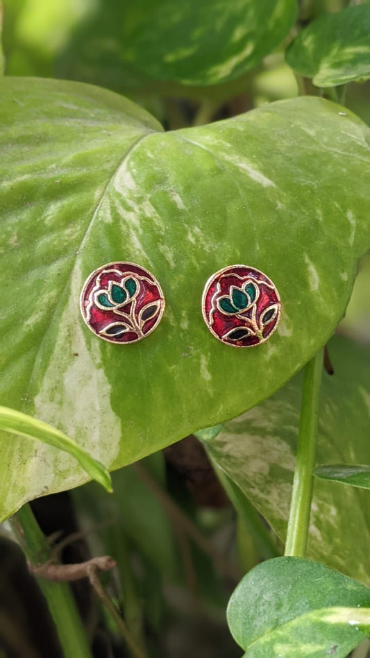 MEENAKARI MINIATURE HANDPAINTED STUD