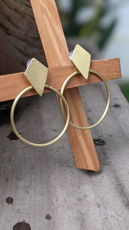 BRASS STATEMENT STUD