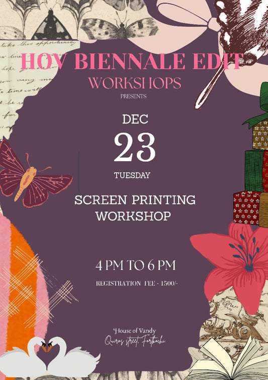 SCREEN PRINTING WORKSHOP