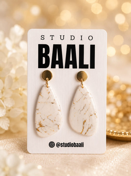 Bali Luxe Marble Earrings | Studio Baali