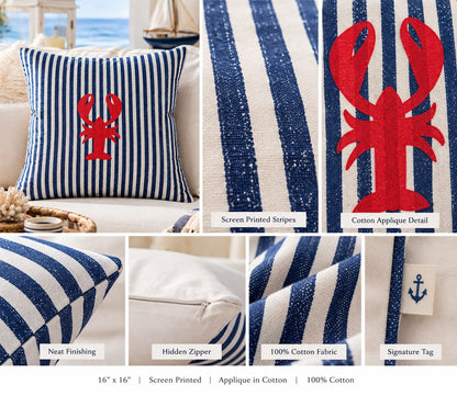 Striped Scorpion Cushion Cover