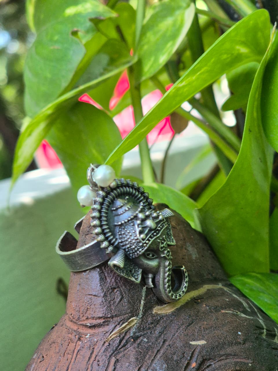 GANESHA STATEMENT RING