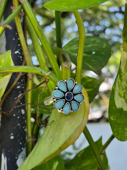 Phool - Sky blue Stone Ring