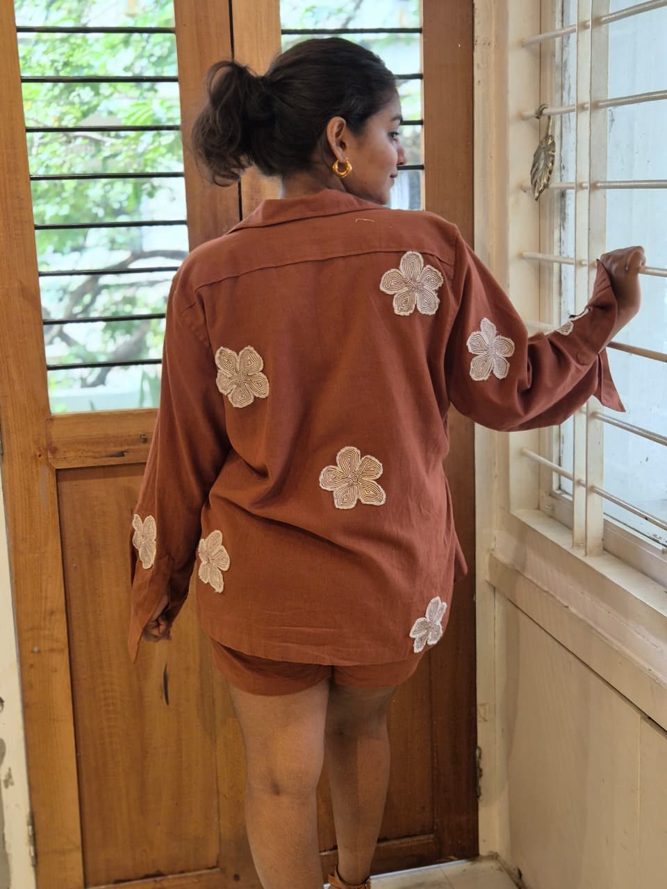 FRINGE FLOWER | SHIRT & SHORTS