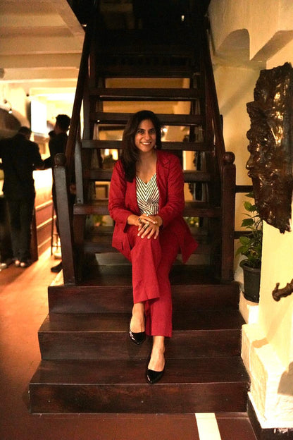 The Scarlet Power Set | 3-Piece Festive Suit