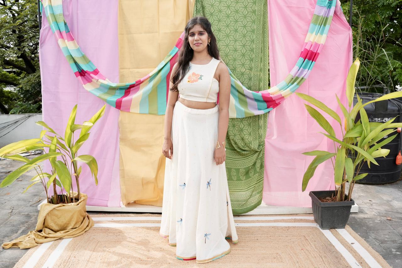 The Manjari Skirt & Top | Onam Festive Ensemble