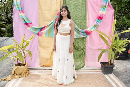 The Manjari Skirt & Top | Onam Festive Ensemble