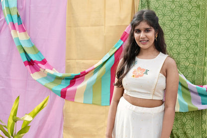 The Manjari Skirt & Top | Onam Festive Ensemble