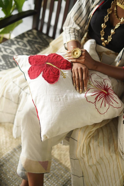 Chembarathi Appliqué Cushion Cover – view 2