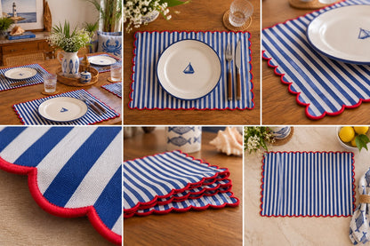 Scalloped Stripe Placemat