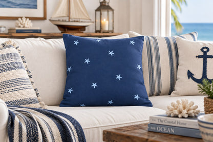 Starfish Screen-Print Cushion Cover