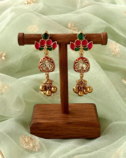 Bold Antique Hasli | Peacock Kemp & Kundan Choker Set