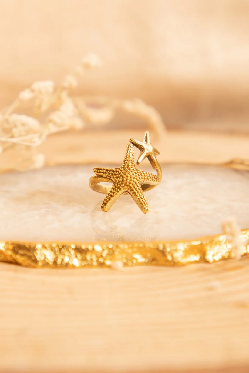 Star Fish Adjustable Ring