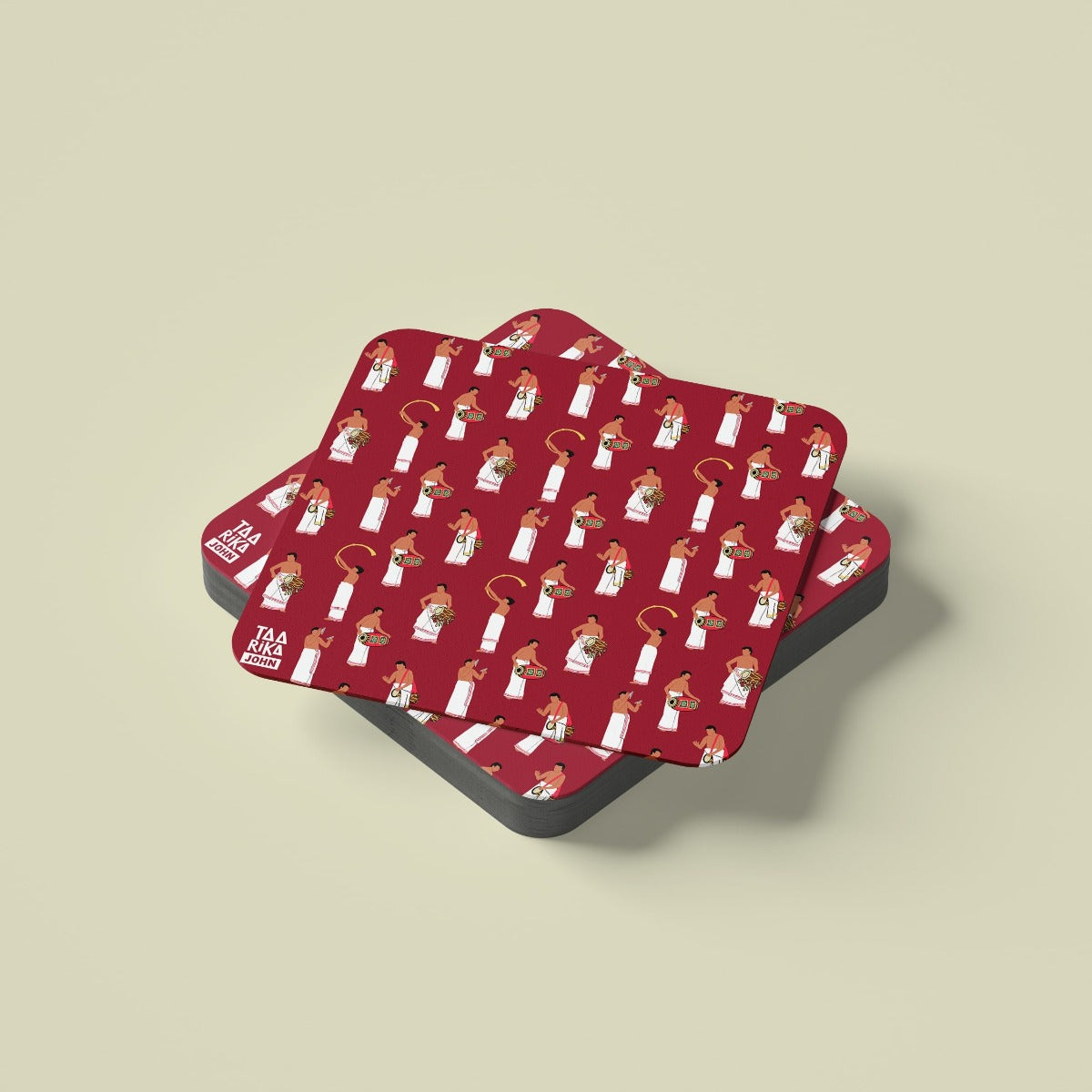 Panchavadyam Red Coasters